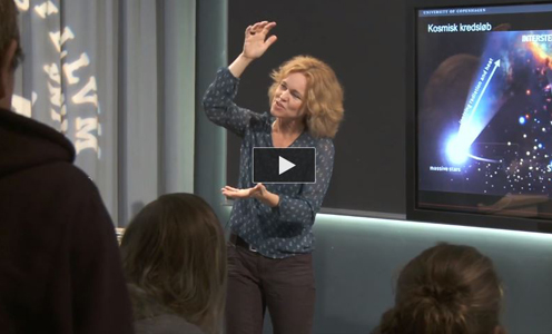 Anja. C. Andersen lectures on the universe and stardust Niels Bohr Institute